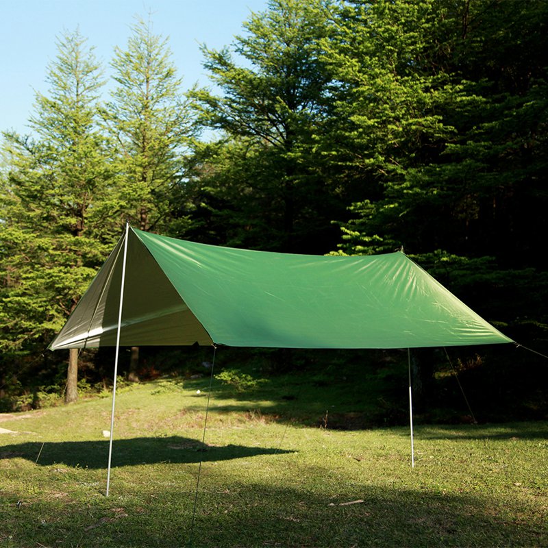 Cheap Goat Tents 1Sets Outdoor Cloth Sunshade Tent Equipments Waterproof Sun Protection Beach Awning Canopy Moisture proof Mat Tents 